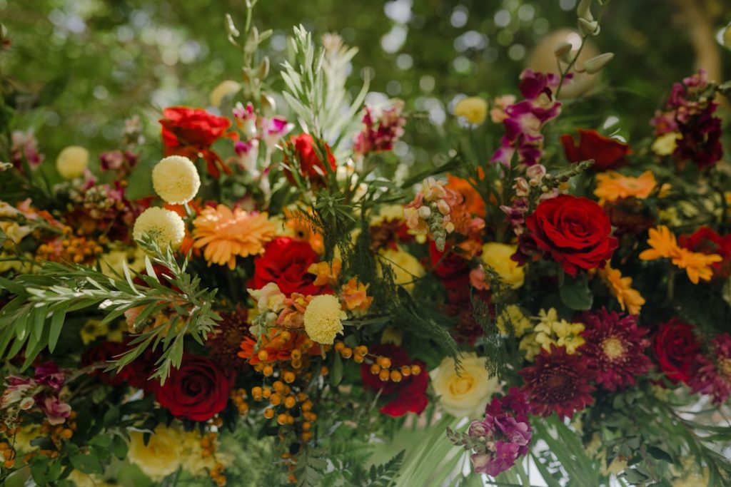 Photo Seasonal Flowers Wedding