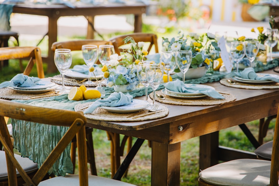 Outdoor wedding planning