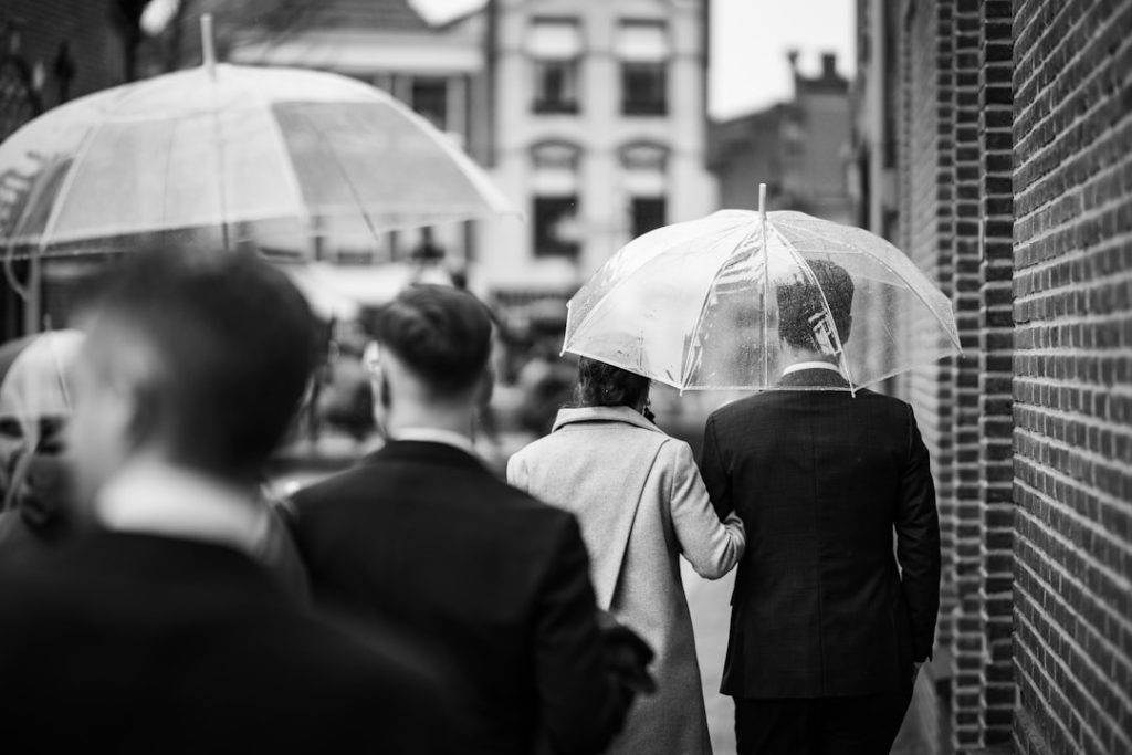 Photo bad weather wedding