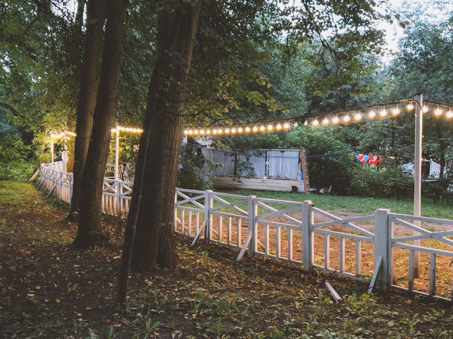 Photo wedding venue lighting