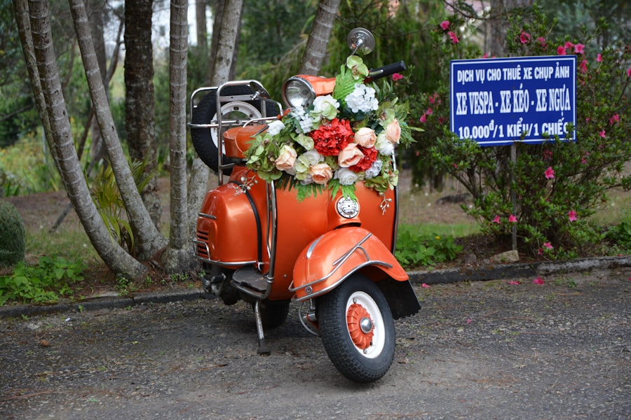 Photo wedding day transportation