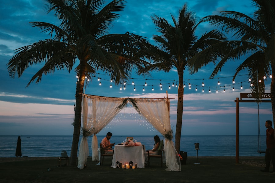 Photo summer beach wedding planning